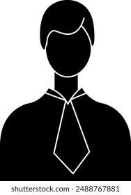 Professional Person Black Silhouette Icon
