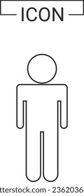 Plantilla de diseño de iconos de persona profesional