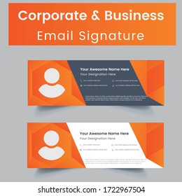 Professional Personal Corporate Business email signature Template layout design