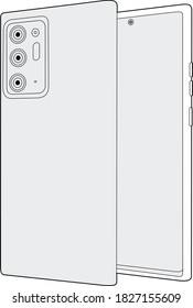 Professional  Phone Case Vector / Line Drawing. Icon, Logo, Design, Element