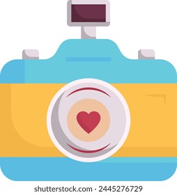 Professional Photographer cam vector icon design, Muslim marriage Symbol, Islamic wedding customs Sign, Indian subcontinent matrimony stock illustration, wedding photoshoot camera concept