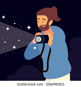 fotógrafo profesional con diseño de cámara