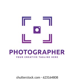 Professional photographer logo template.