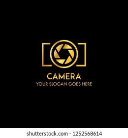 professional photography camera logo concept