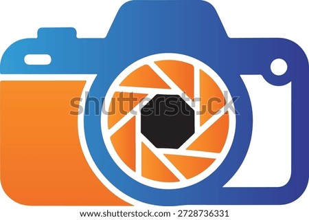 Professional Photography Camera with Shutter Aperture Logo