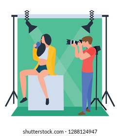 Professional photography illustration vector