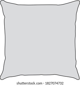 Professional Pillow Vector / Line Drawing. Icon, Logo, Design, Element