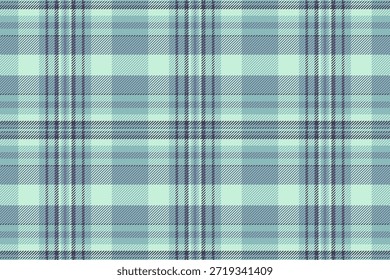 Tecido de textura xadrez profissional, anos sessenta fundo tartan sem costura. Verificação de padrão de vetor de tecido vintage na paleta de cores pastel e luz.