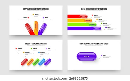 Professional Plan 3 4 5 1 Opção Infographic Frame Template Collection. Perfil Financeiro Três Quatro Cinco Um Elemento Diagrama Apresentação Design Vetor Ilustração Conjunto.