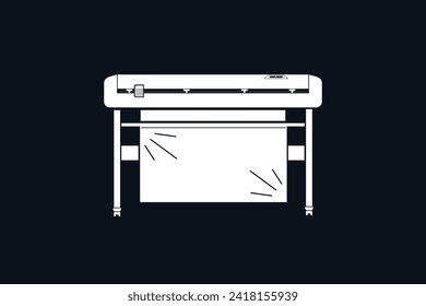 trazador profesional para cortar papel. ilustración