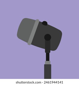 Professional Podcast Mic Illustration Vector. Podcast Mic Icon Vector. Professional Mic icons vector 
