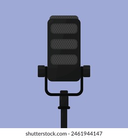 Professional Podcast Mic Illustration Vector. Podcast Mic Icon Vector. Professional Mic icons vector 