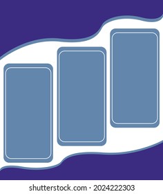 Professional Poster Template vector design blue