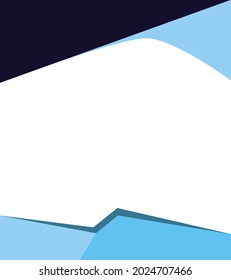 Professional Poster Template vector design sky blue