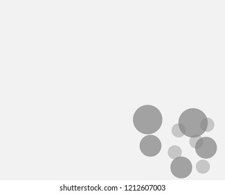 professional presentation slide template with light grey background with different sizes of colorful circles in grey 5140