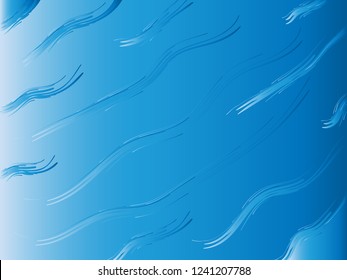 professional presentation template with artistic waves in different size with twirl effect with gradient style and for wallpaper and banner use on blue color background