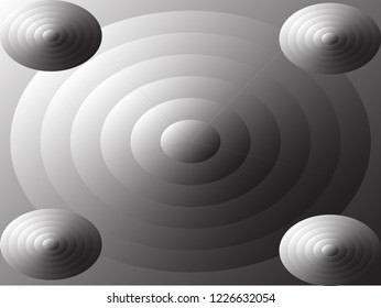 professional presentation template with metallic different sized spiral effect with gradient style and for wallpaper and banner use