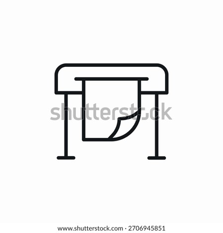 professional printer typography icon sign vector