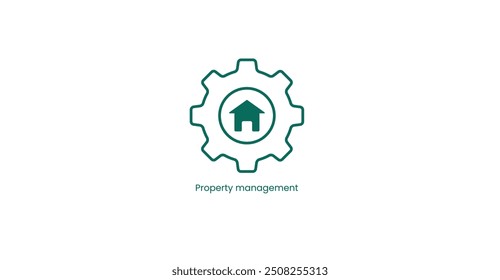 Professional Property Management Vector Icon Illustration