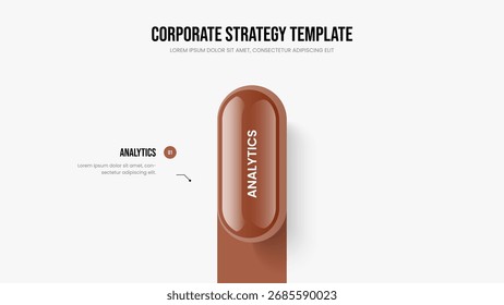 Professional Proposal 1 Step Diagram Frame Template. Consulting Introduction Slideshow Layout Vector Illustration. Financial Visualization One Option Infographic Presentation Design.