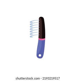 Professional razor for pet grooming, flat vector illustration isolated on white background. Animal grooming equipment for fur cutting or brushing.