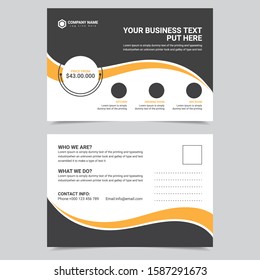 Professional Real Estate Postcard Design Template Vector