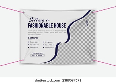 professional Real Estate vinyl banners design template