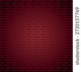A professional red brick wall vector illustration featuring a subtle central light glow. Perfect for architectural backgrounds, urban industrial themes, website backdrops, and interior design concepts