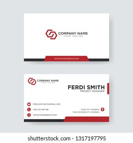 Professional Red Business Card