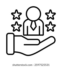 Professional Reputation Icon Element For Design