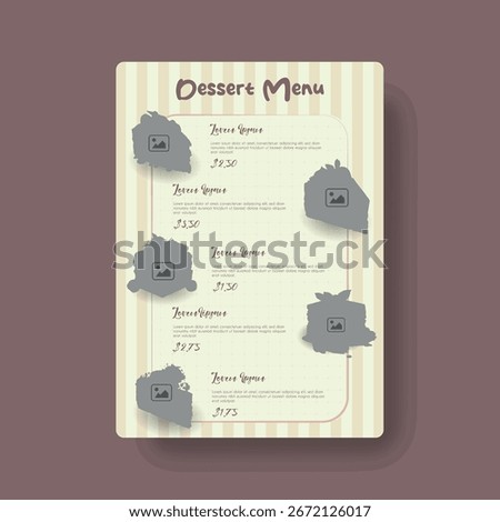 Professional Restaurant Bakery Menu Template