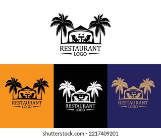 Professional restaurant logo design, vector template, free vector, logo template.