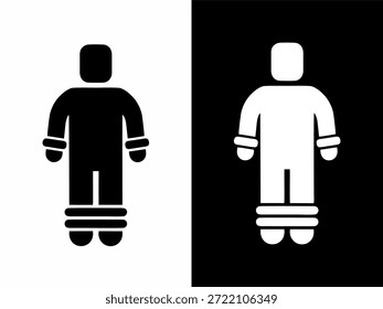 Professional restrained prisoner icon set in black and white styles, designed as scalable vector graphics for legal documentation, human rights advocacy, security systems, and law enforcement instructional materials.