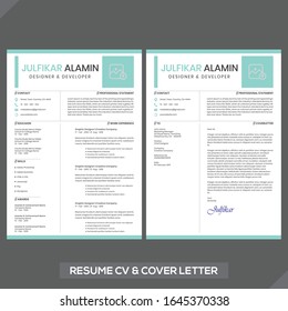 Professional Resume CV and Cover Letter Template