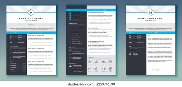 Professional Resume, CV, and Cover Letter Template Design