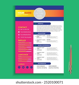 PROFESSIONAL RESUME CV DESIGN TEMPLATE 