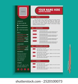 PROFESSIONAL RESUME CV DESIGN TEMPLATE 