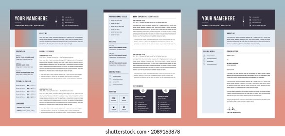 Professional Resume Cv Template 2022