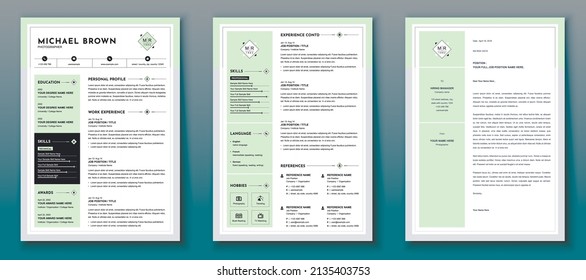Professional Resume Cv Template Design 