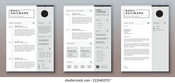 Professional Resume Cv Template Design 