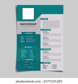 Professional Resume CV vector Graphic Templates