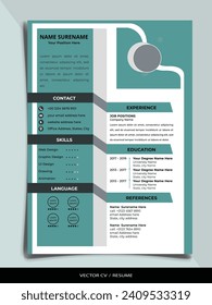 Professional Resume CV vector Graphic Templates