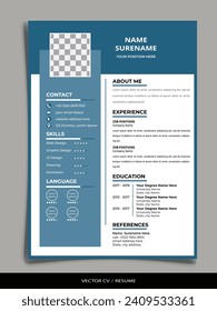 Professional Resume CV vector Graphic Templates