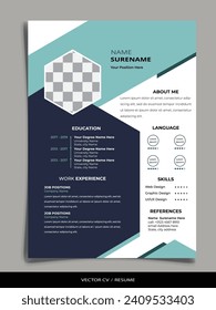 Professional Resume CV vector Graphic Templates
