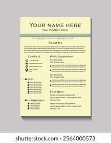 Professional Resume Design Focused on Clarity and Structure