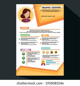 professional resume graphic designer template