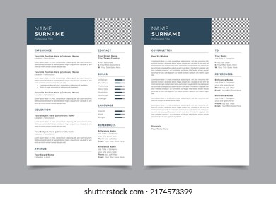 Vectordesign-Layout des professionellen Vorlagenvectorentwurfs, kreatives Business-Layout für Auftragsanwendungen, minimalistisches Design der VVV-Vorlage, modernes Vektorwiederaufladungs-Layout mit Deckbrief-Aufdruck