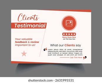 Professional review design template concept