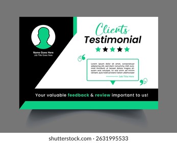 Professional review design template concept