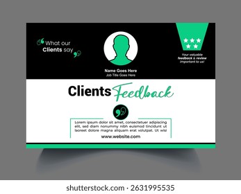 Professional review design template concept